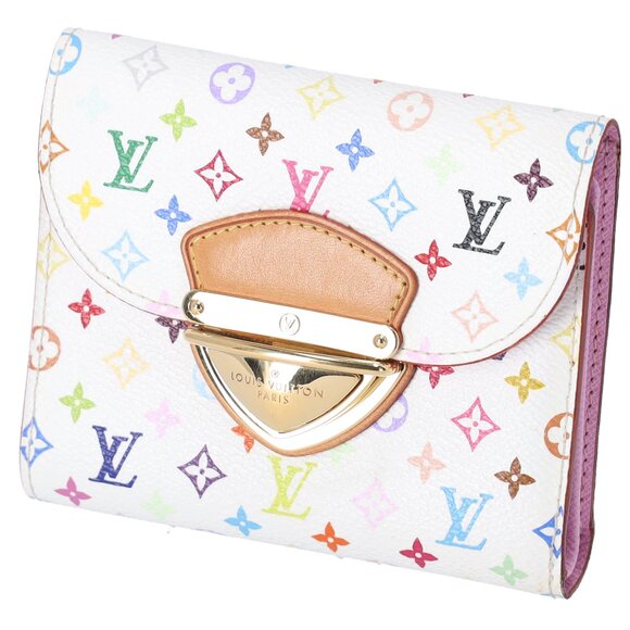 Louis Vuitton x Murakami Kaola White Multicolor Trifold Wallet M58081 Pink - Picture 2 of 7
